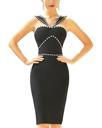 Amina Glam Embellished Mini Dress