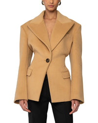 Ronny Kobo Calla Short Wool Coat
