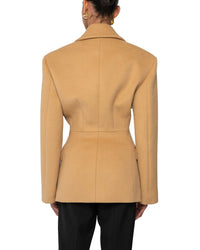 Ronny Kobo Calla Short Wool Coat