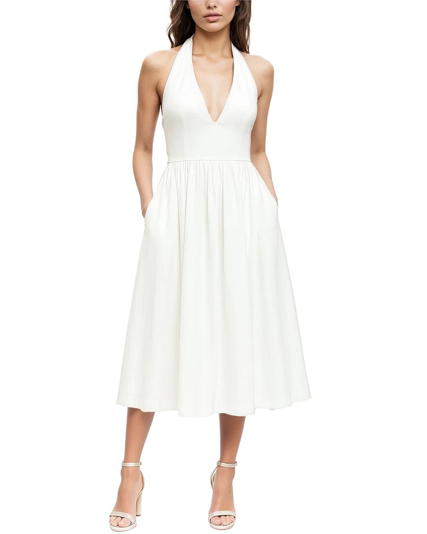 Jewel Badgley Mischka V-Neck Halter Dress