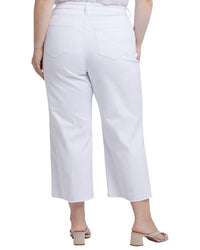 Nydj Plus Coco High-Rise Optic White Crop Jean