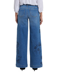 Nydj Petite Teresa Water Canyon Wide Leg Jean