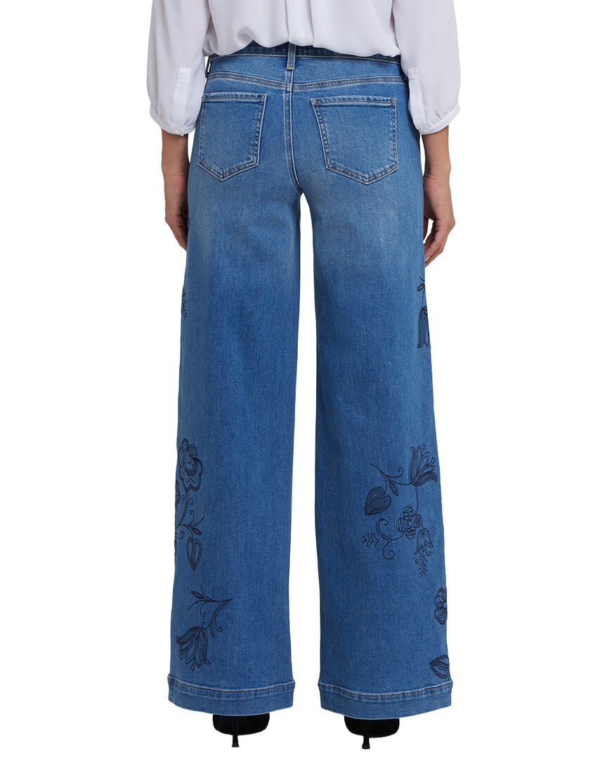 Nydj Petite Teresa Water Canyon Wide Leg Jean