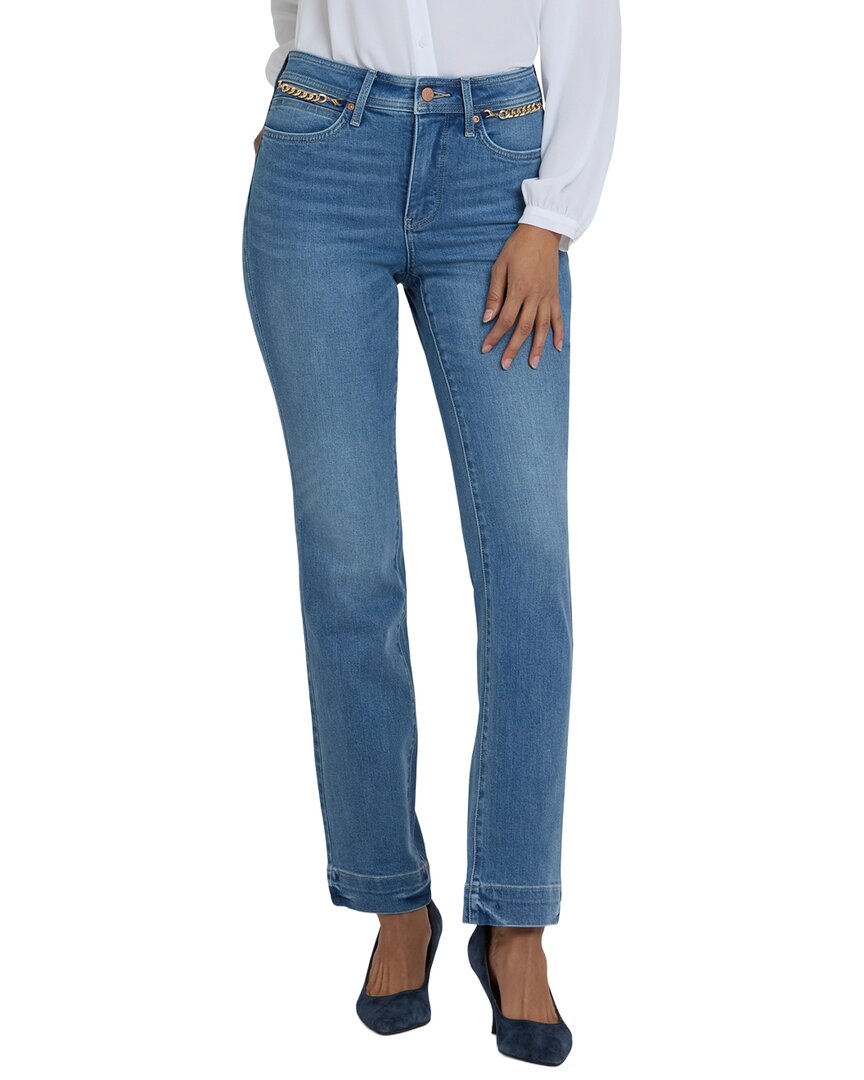 Nydj Petite Marilyn Bastille Sea Straight Leg Jean