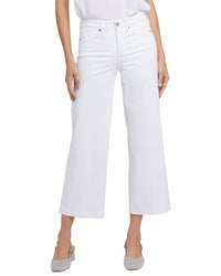 Nydj Petite Teresa Optic White Wide Leg Jean