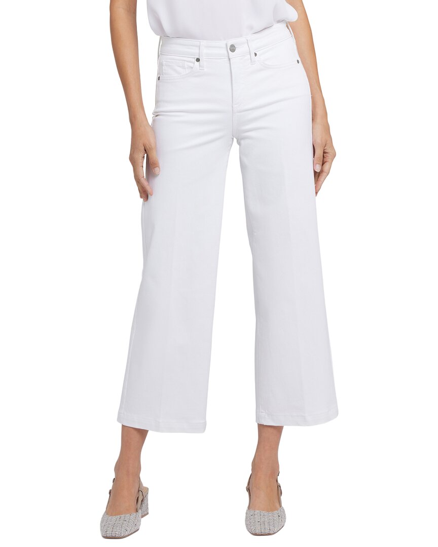 Nydj Petite Teresa Optic White Wide Leg Jean