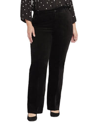 NYDJ Nydj Plus Black Straight Leg Trouser Jean