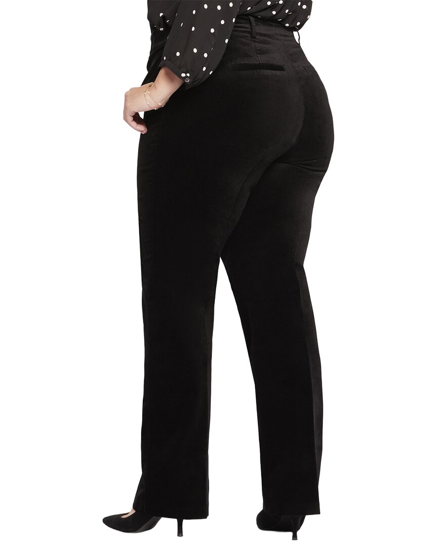 NYDJ Nydj Plus Black Straight Leg Trouser Jean
