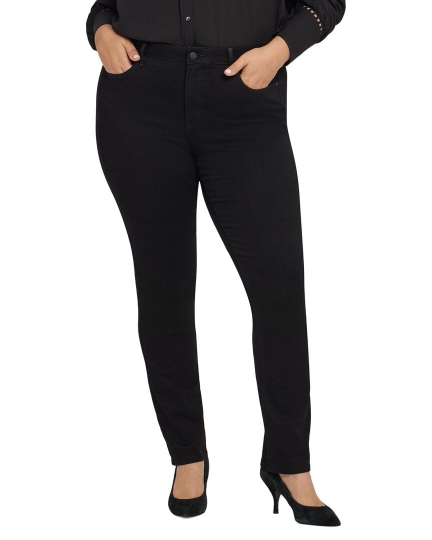 NYDJ Nydj Plus Sheri Black Rinse Slim Jean