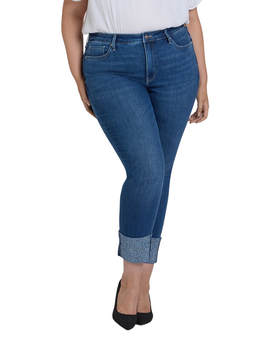 NYDJ Nydj Plus Sheri Vintage Lapis Ankle Crop Jean