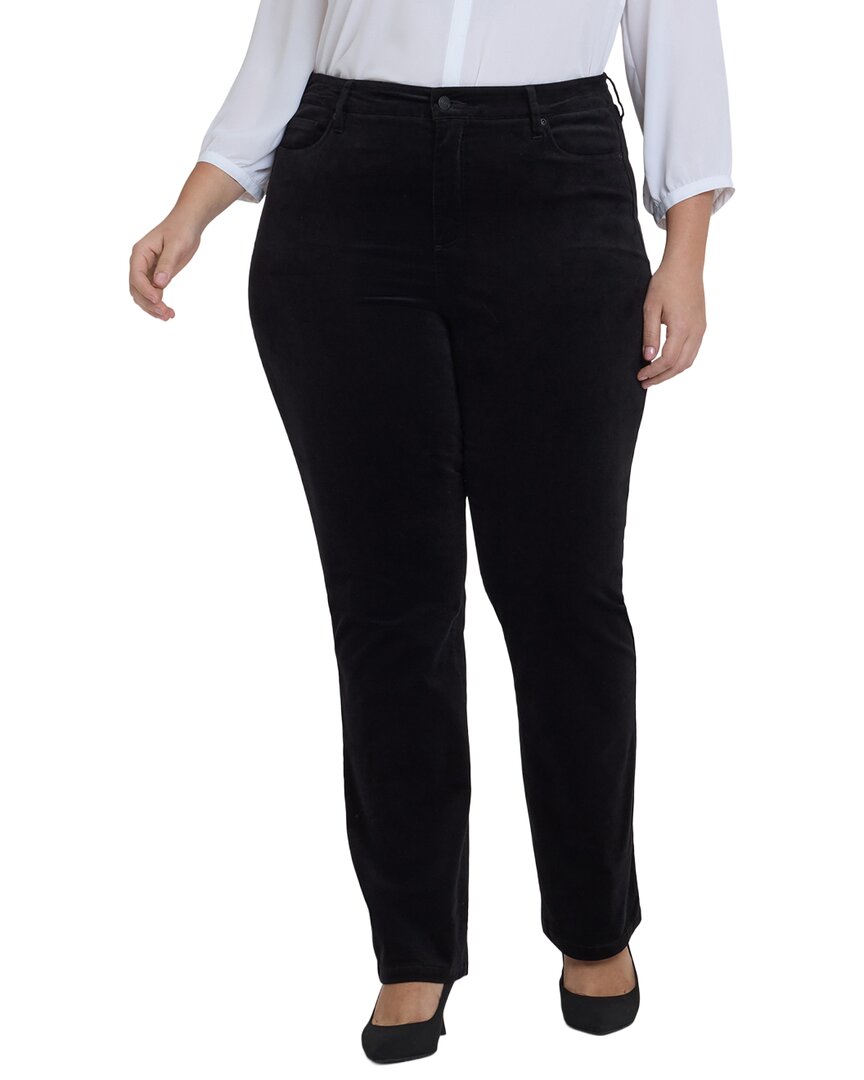 NYDJ Nydj Plus Marilyn Black Straight Leg Jean