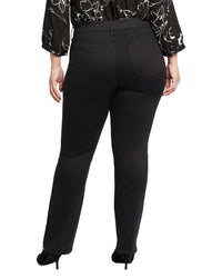 NYDJ Nydj Plus Marilyn Black Straight Leg Jean