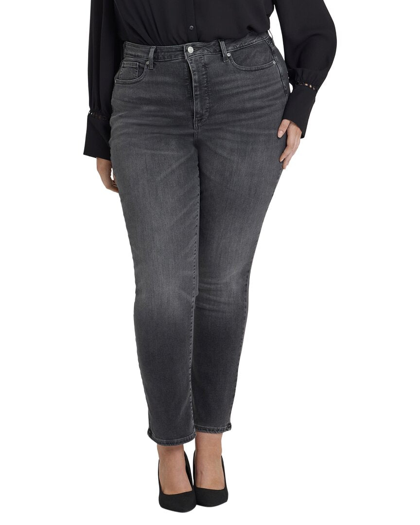 NYDJ Nydj Plus Sheri Gloomy Marais Slim Straight Jean