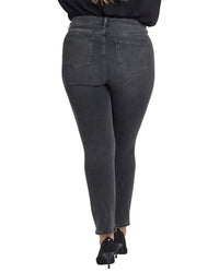 NYDJ Nydj Plus Sheri Gloomy Marais Slim Straight Jean