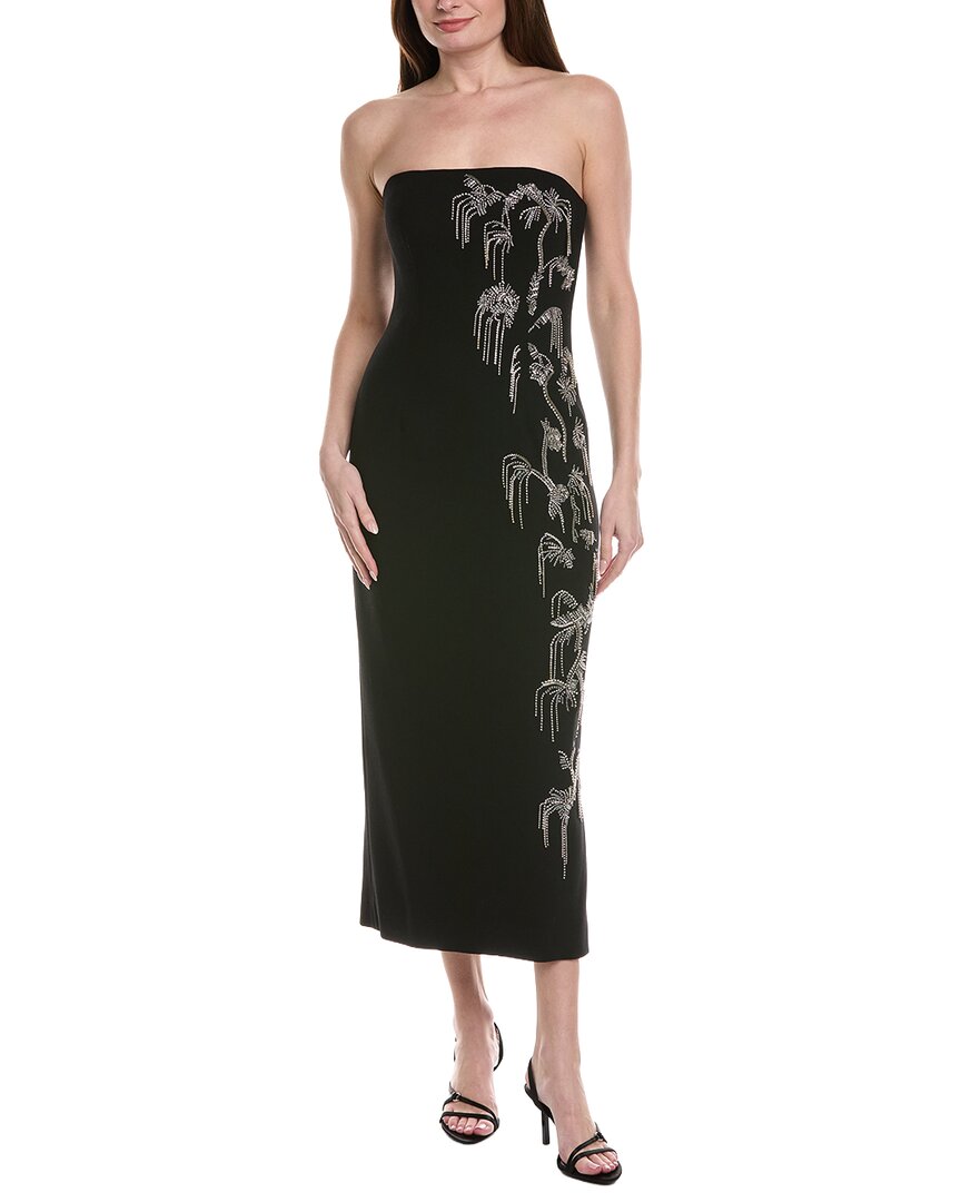 Lela Rose Wool-Blend Sheath Dress