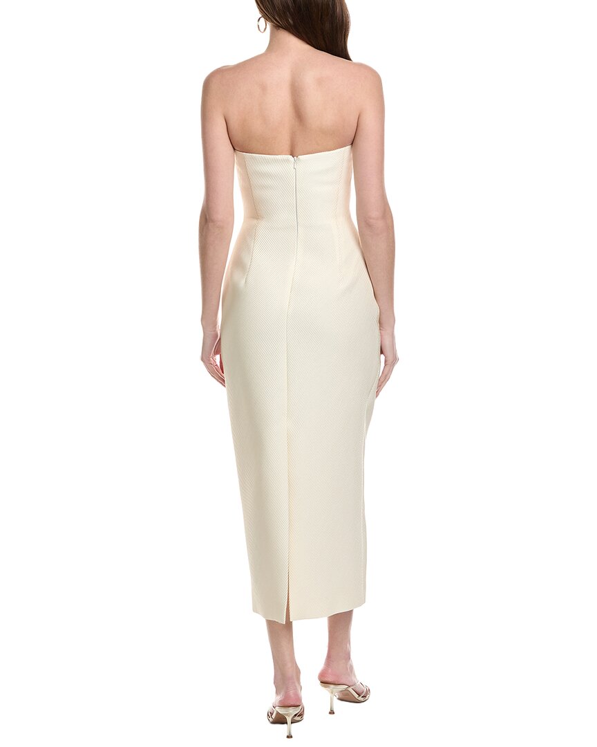 Lela Rose Draped Tulip Silk-Blend Sheath Dress