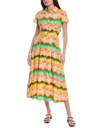 Lela Rose Seam Detail Shirtdress