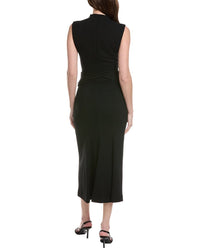Lela Rose Cummerbund Wool-Blend Dress