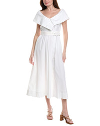 Lela Rose Asymmetrical Cuff Dress