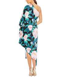 Mac Duggal Floral One Shoulder Dress