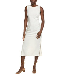 Marion Smock Slit Ribbon Maxi Dress