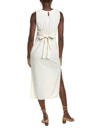 Marion Smock Slit Ribbon Maxi Dress