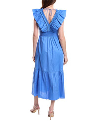 Adrianna Papell Ruffle Front Maxi Dress