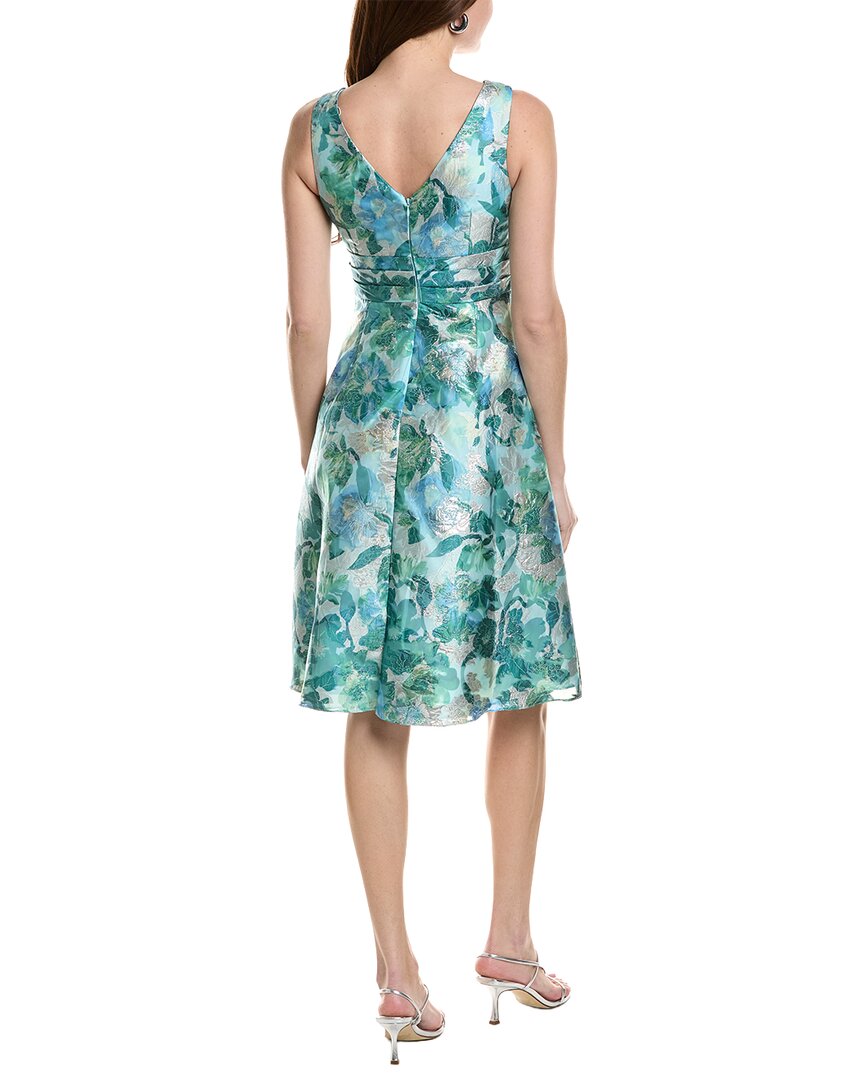 Adrianna Papell Floral Jacquard Midi Dress