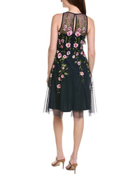 Adrianna Papell Floral Illusion Midi Dress