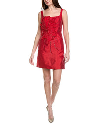 Adrianna Papell 3D Floral Beaded Cocktail Dress