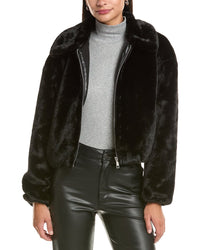 CeCe Cece Zip Front Short Blouson Jacket