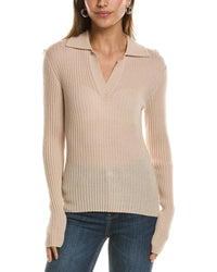 Autumn Cashmere Rib Jonny Collar 100% Cashmere Sweater