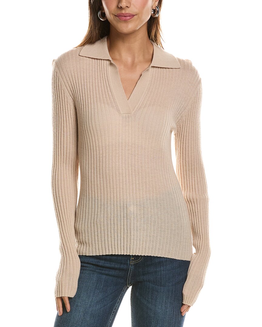 Autumn Cashmere Rib Jonny Collar 100% Cashmere Sweater