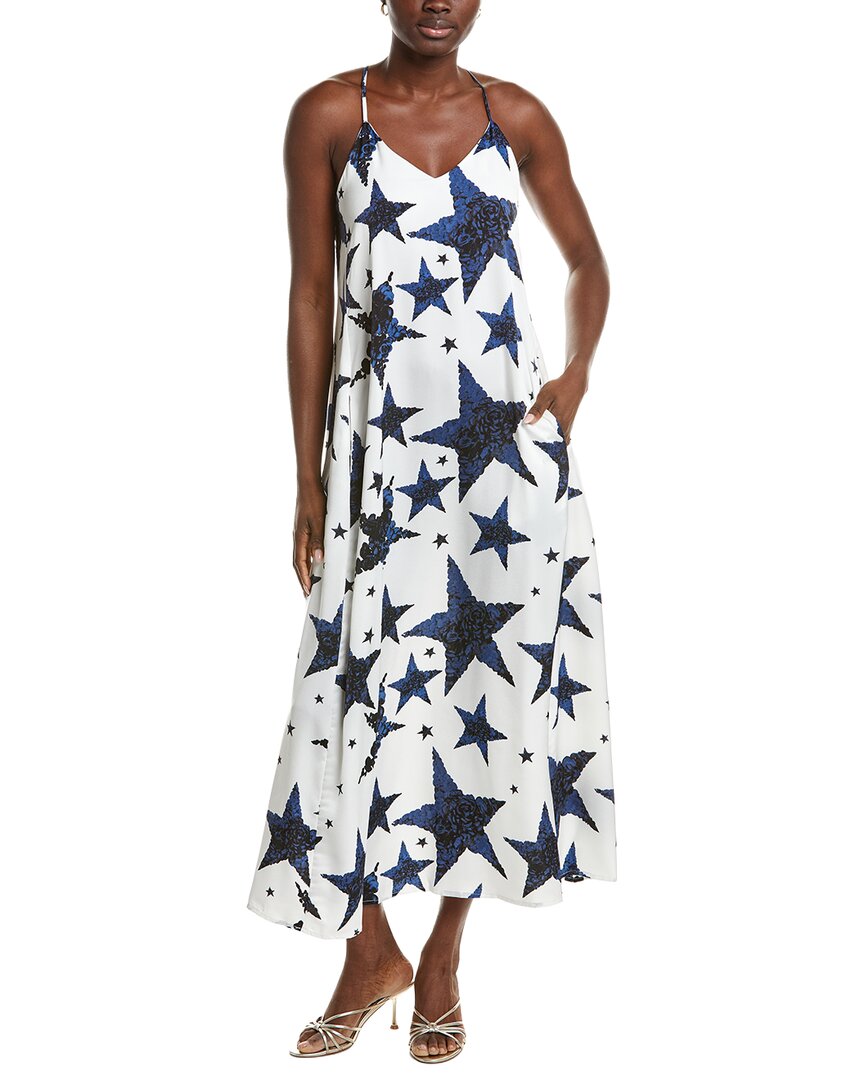 Nicole Miller Palma Satin Maxi Dress