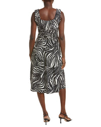 Nicole Miller Sleeveless A-Line Midi Dress