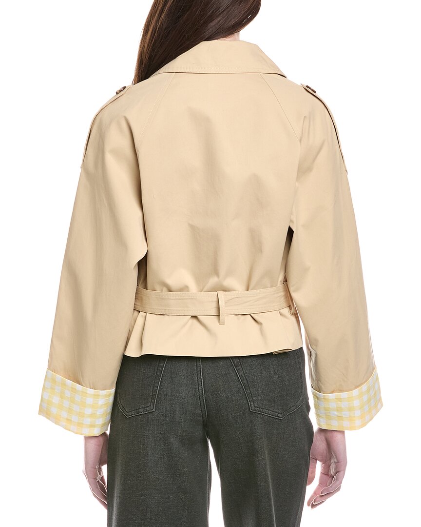 Line & Dot Alba Crop Trench Jacket
