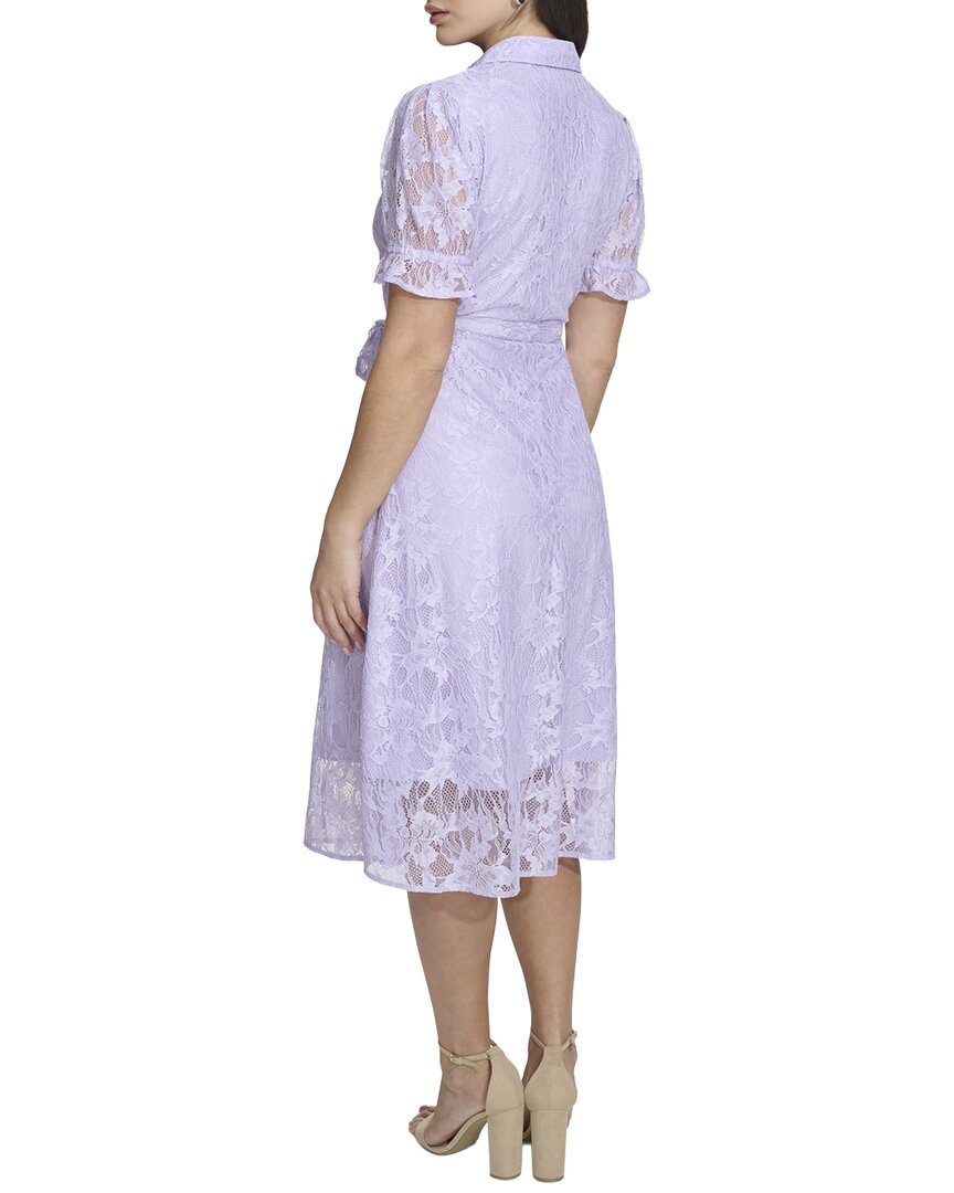 Kensie Allover Floral Lace Midi Dress