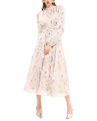BELLA DESERT Bella Desert Long Sleeve Midi Dress