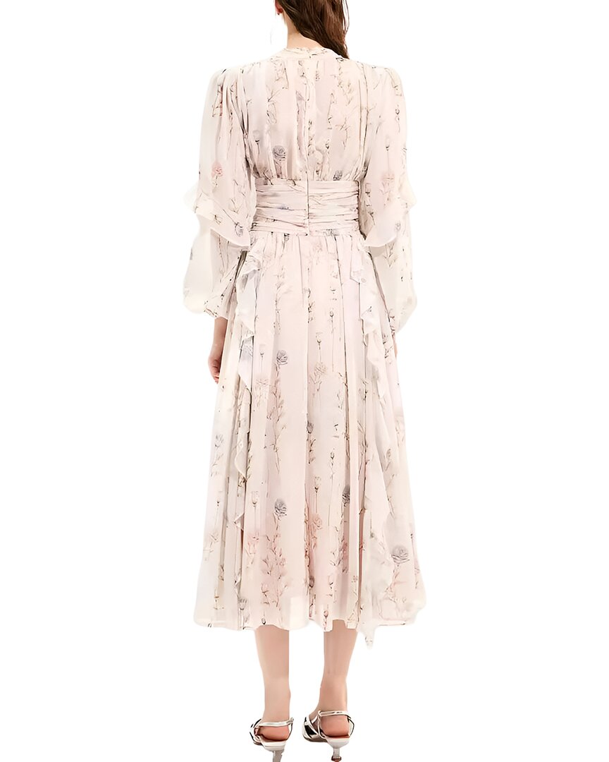 BELLA DESERT Bella Desert Long Sleeve Midi Dress