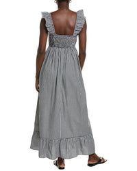 Garrie B Seersucker Midi Dress