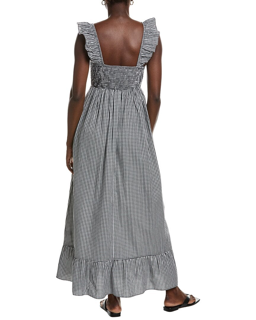 Garrie B Seersucker Midi Dress