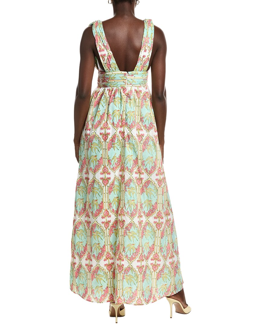 Garrie B Green Bird Maxi Dress