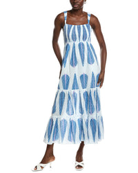 Garrie B Smocked Maxi Dress
