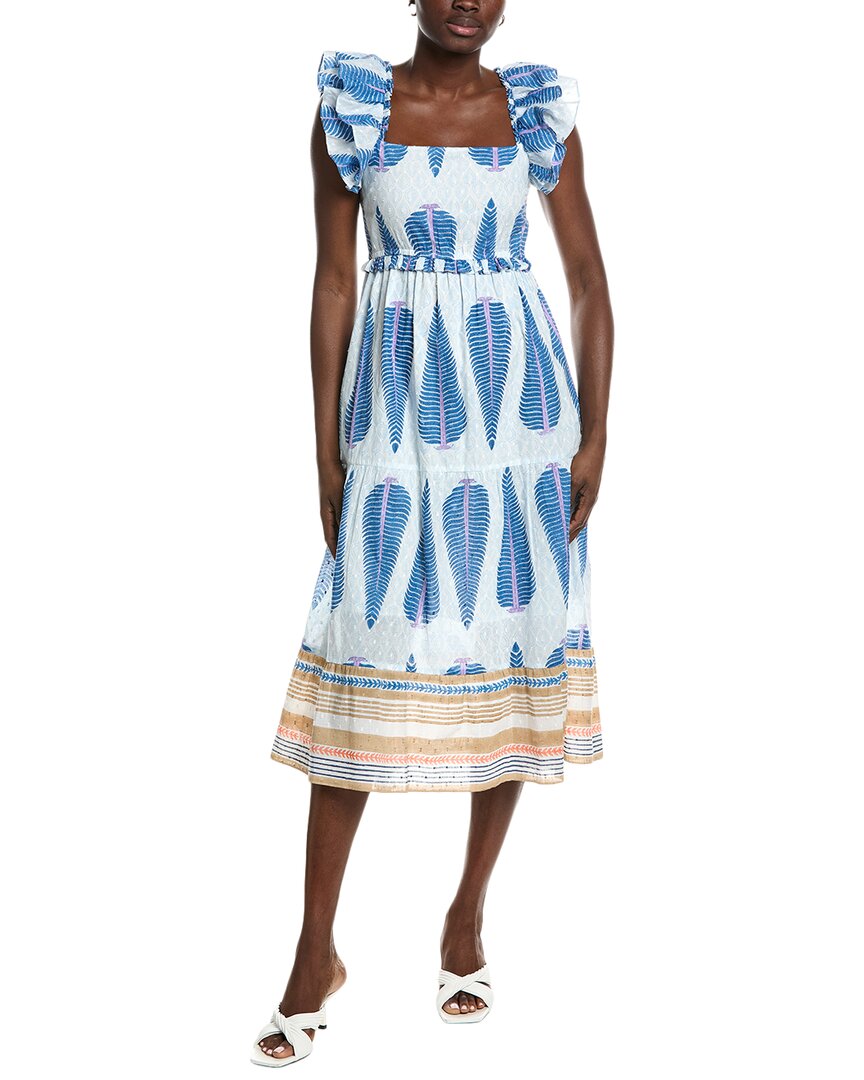 Garrie B Ruffle Midi Dress