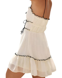 Linda Charm Solid Mini Dress