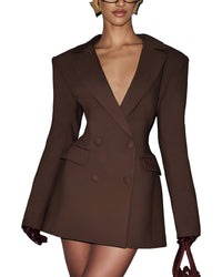 Monique Lagarde Solid Mini Dress