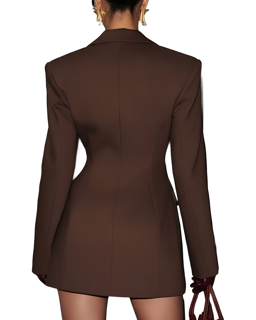 Monique Lagarde Solid Mini Dress