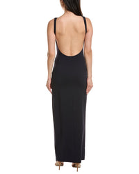 Susana Monaco Low-Back Tank Slit Maxi Dress