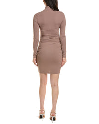 Susana Monaco Gathered Mock Neck Dress