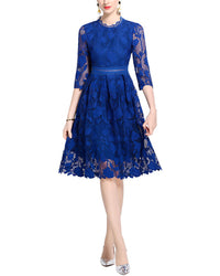 GABRIELA RICH Gabriela Rich 3/4 Sleeve Midi Dress